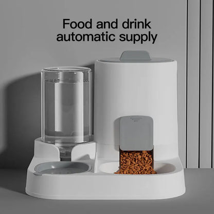 Automatic Cat Water Dispenser & Feeder