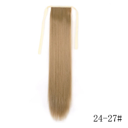 Long Straight Clip-in Ponytail Hair Extension Black