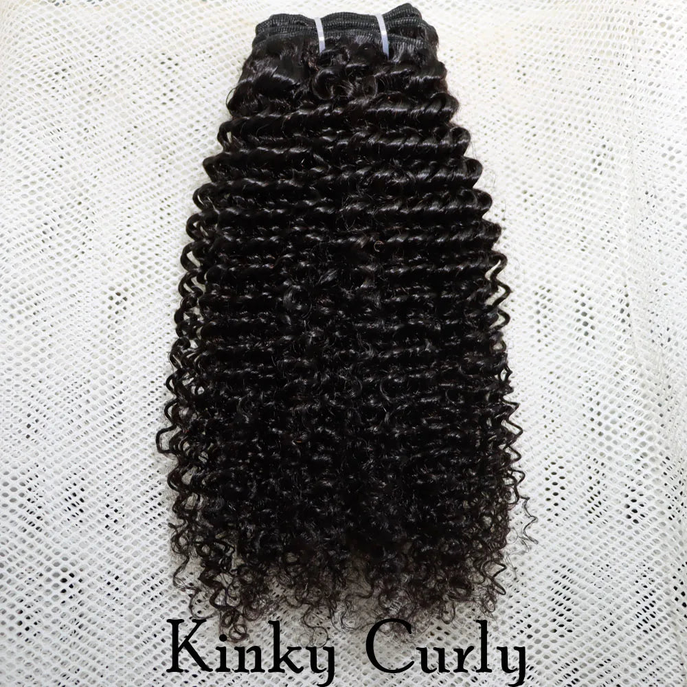 IXTUYLLY 4C Afro Kinky Curly Virgin Brazilian Hair Weft