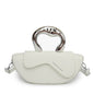 Solid PU Shoulder Bag with Hasp Compartment