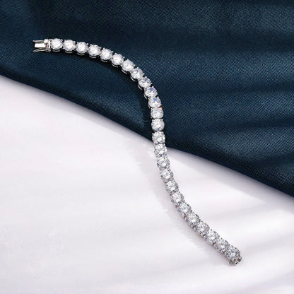 Moissanite Diamond Tennis Bracelet S925 Sterling Silver