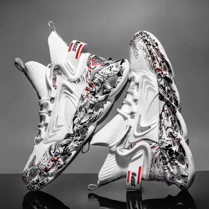 Men's Breathable Lace-Up Sneakers