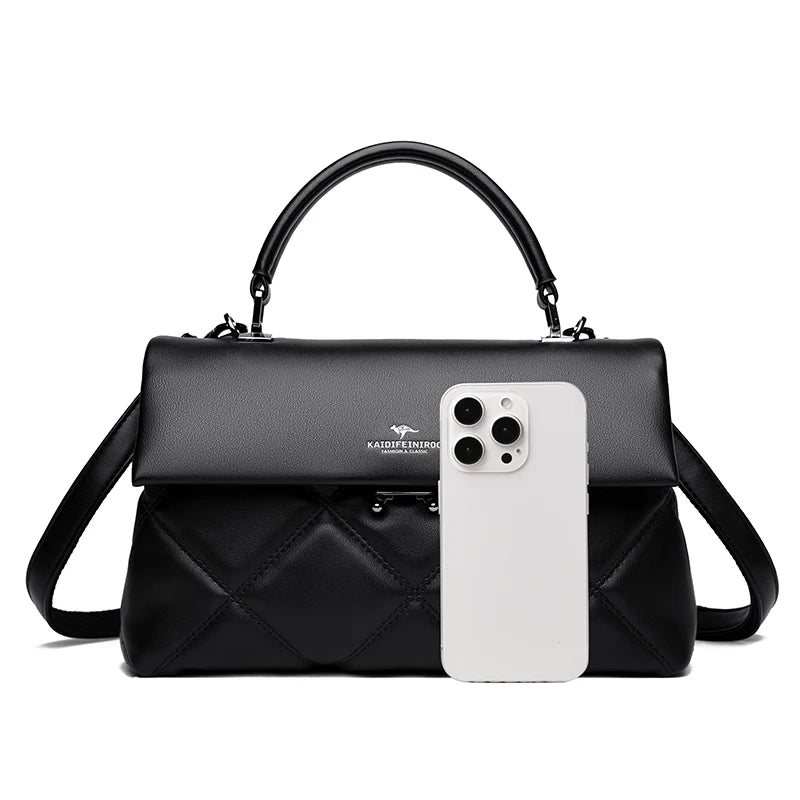 Women's Soft Leather Crossbody Handbag
