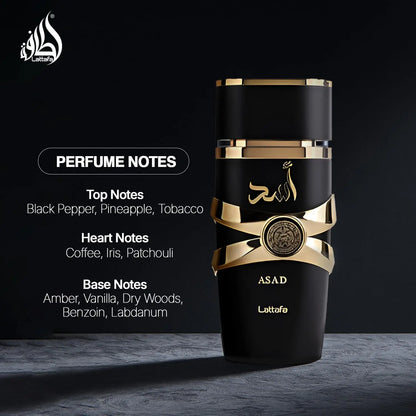 Lattafa Asad -Unisex Eau de Parfum (3.4 oz)