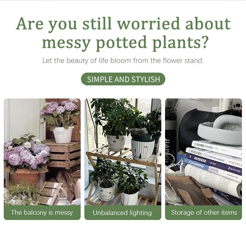 Iron Plant Stand Organizer with 6 Layers for Flowers