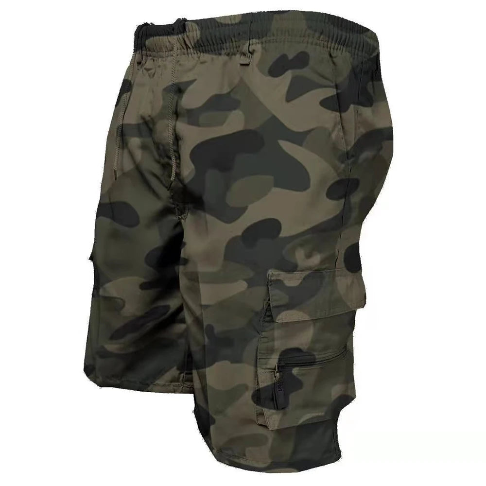 Men's Camouflage Cargo Shorts Summer Tactical Pants