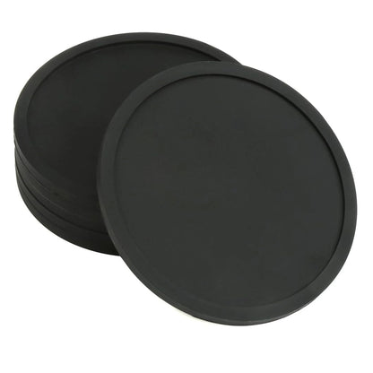 Large Black Silicone Drink Coasters Set for Indoor Outdoor