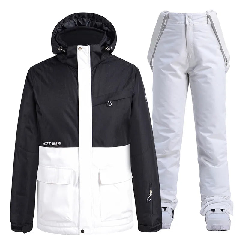 Unisex Winter Snow Ski Suit Jacket and Pants Set