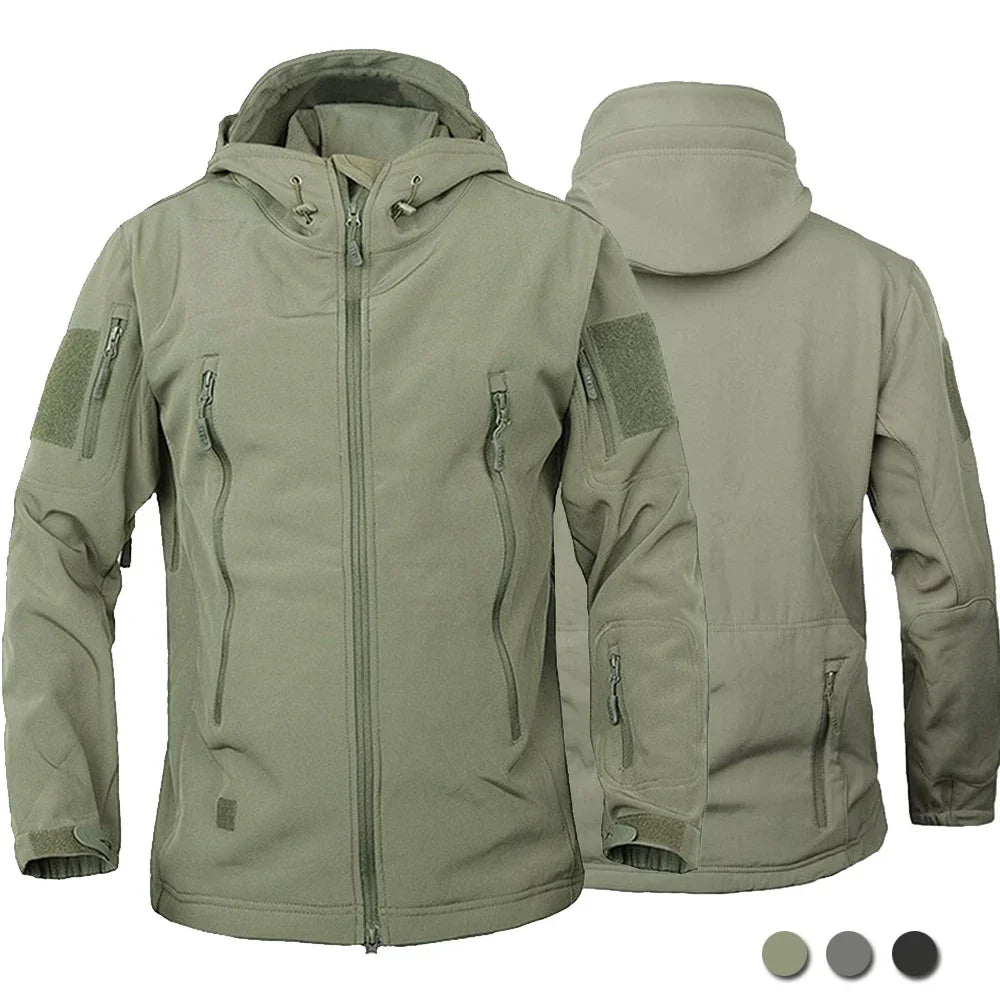 Men's Tactical Windproof Waterproof Soft Shell Jacket