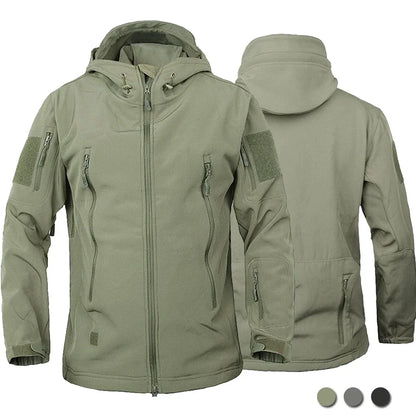 Men's Tactical Windproof Waterproof Soft Shell Jacket