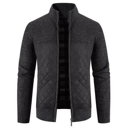 Men's Slim Fit Stand Collar Zipper Jacket