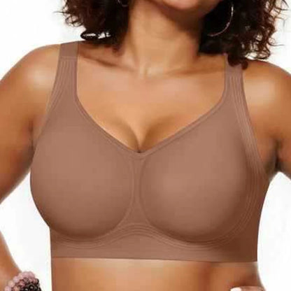 Wireless Push-Up Bra for Women, Soft Nylon Seamless Underwear
