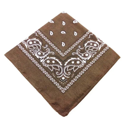 Unisex Polyester Paisley Bandana Hair Wrap