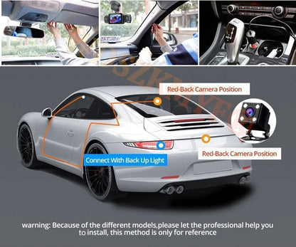 4 Lens 1080P Car DVR Video Recorder with Rear View Camera