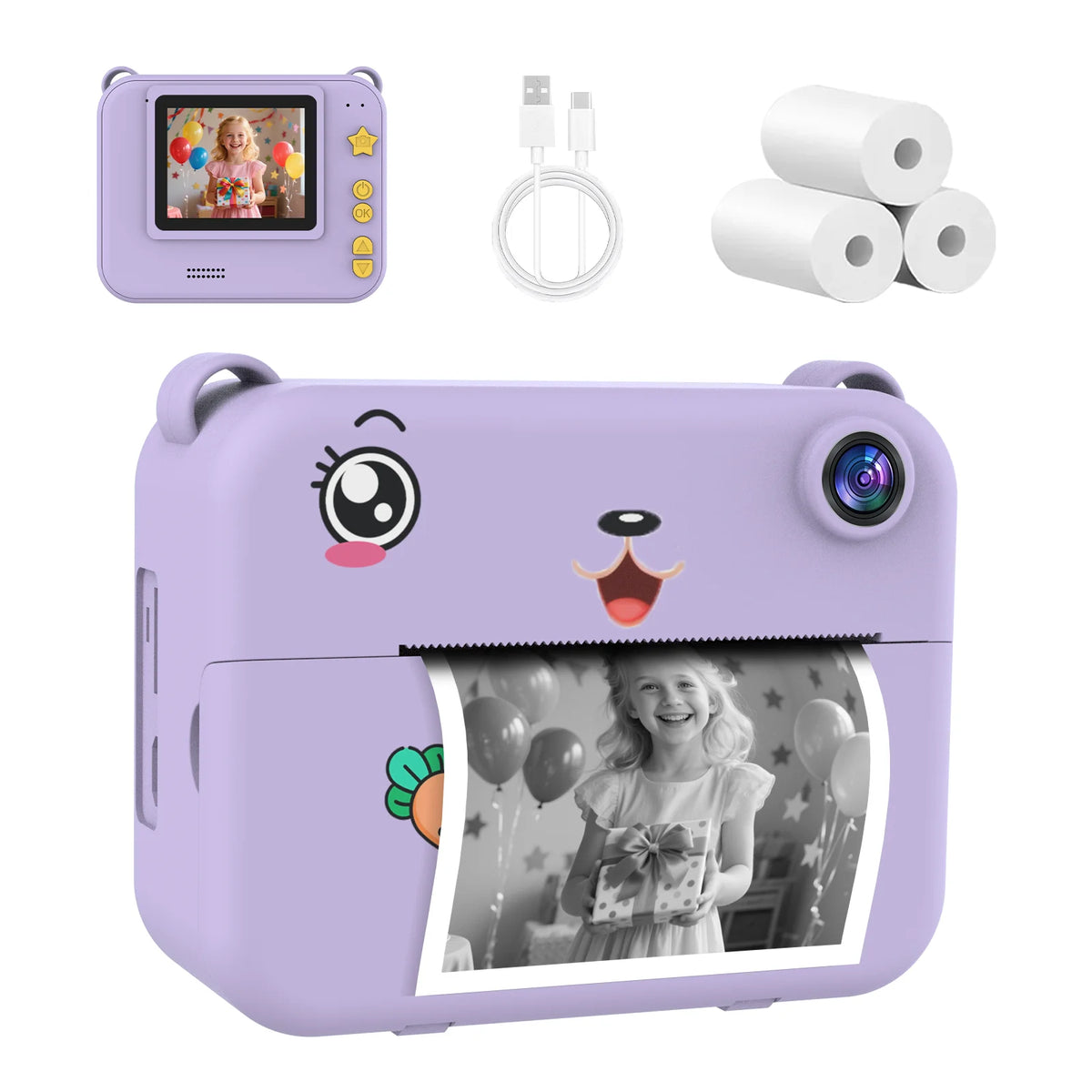 Children Digital Camera 1080P HD Dual Lens Toy