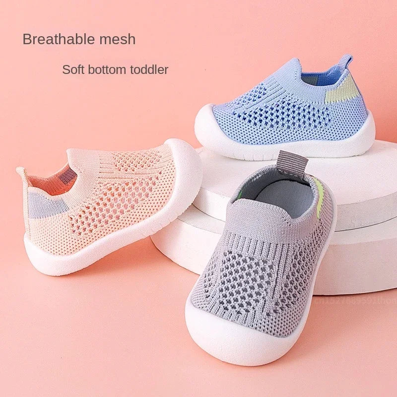 Breathable Mesh Knit Baby Sneakers for Toddlers