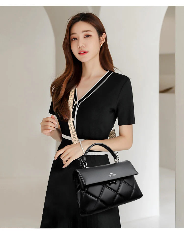 Women's Soft Leather Crossbody Handbag