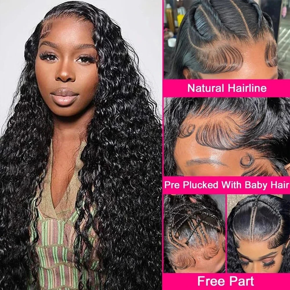 Invisi Strap 360 Lace Front Wig Human Hair Deep Curly