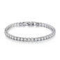 S925 Sterling Silver Zirconia Tennis Ball Bracelet 4mm