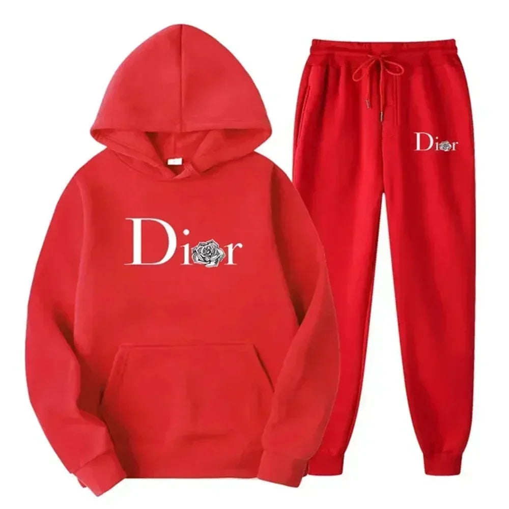 Men's Autumn Two-Piece Jogging Set with Sweatshirt and Pants