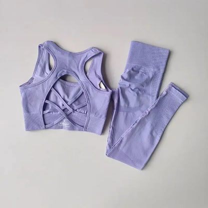 Women's 2PCS Sports Bra and Leggings Set for Yoga