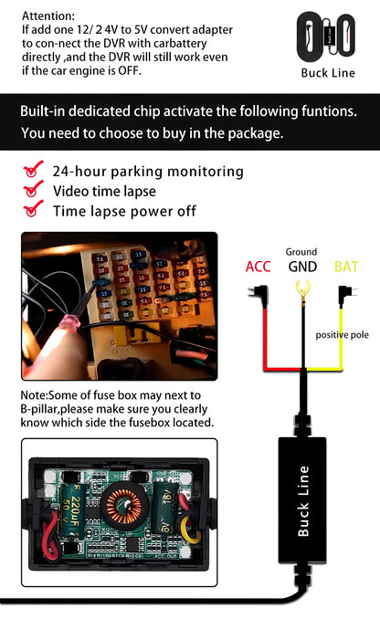 ADAS Dash Cam 4K 2.5K GPS WiFi Night Vision Mini