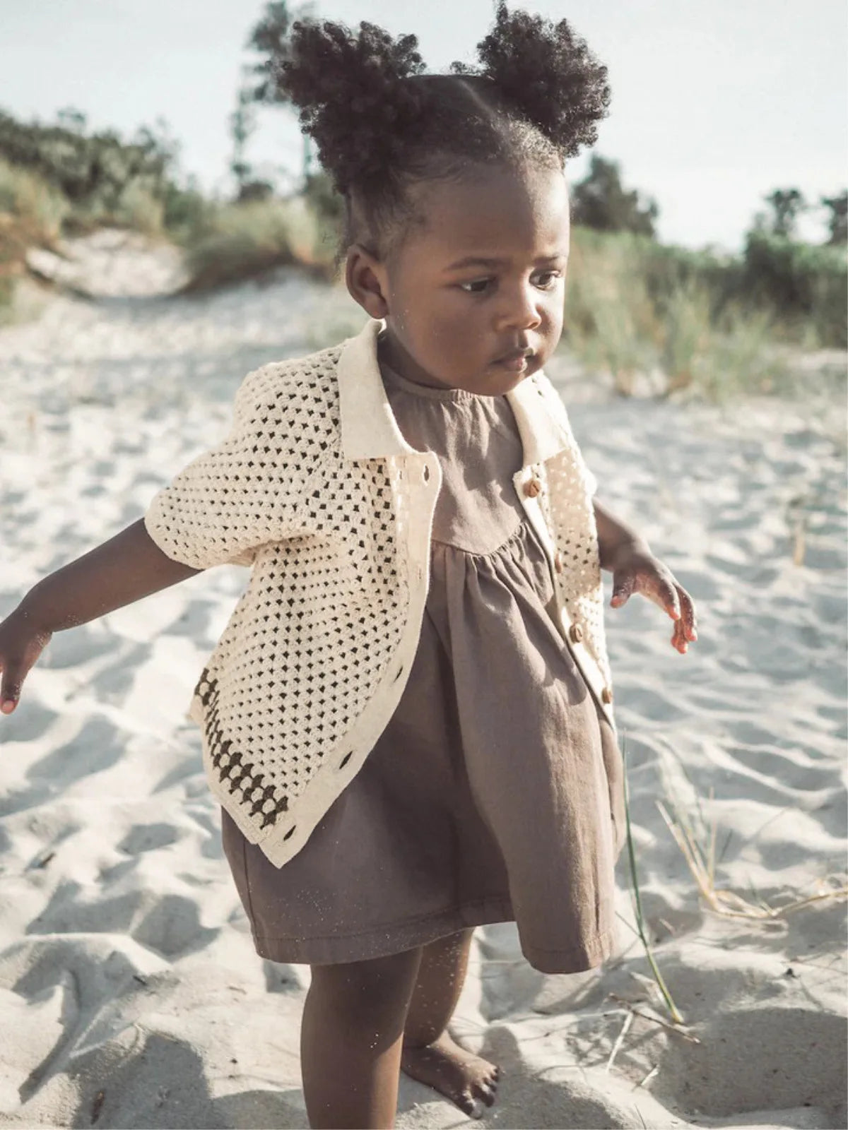 DGUKYM Summer Baby Knitted Sweater Cardigan Set