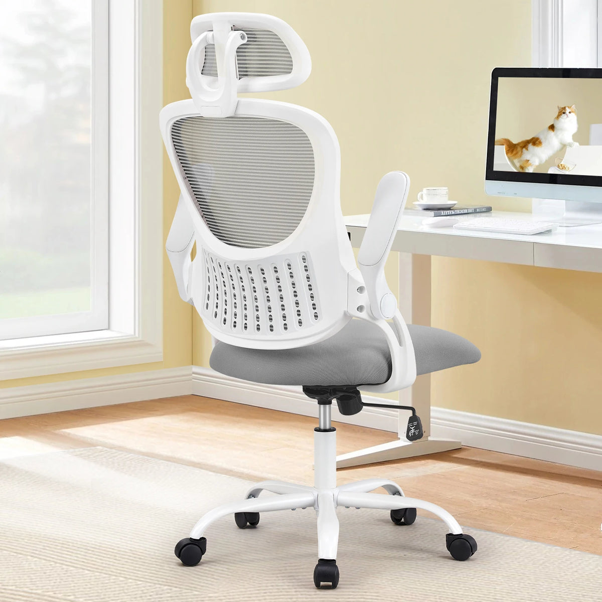 JHK Ergonomic Mesh Office Desk Chair with Adjustable Headrest