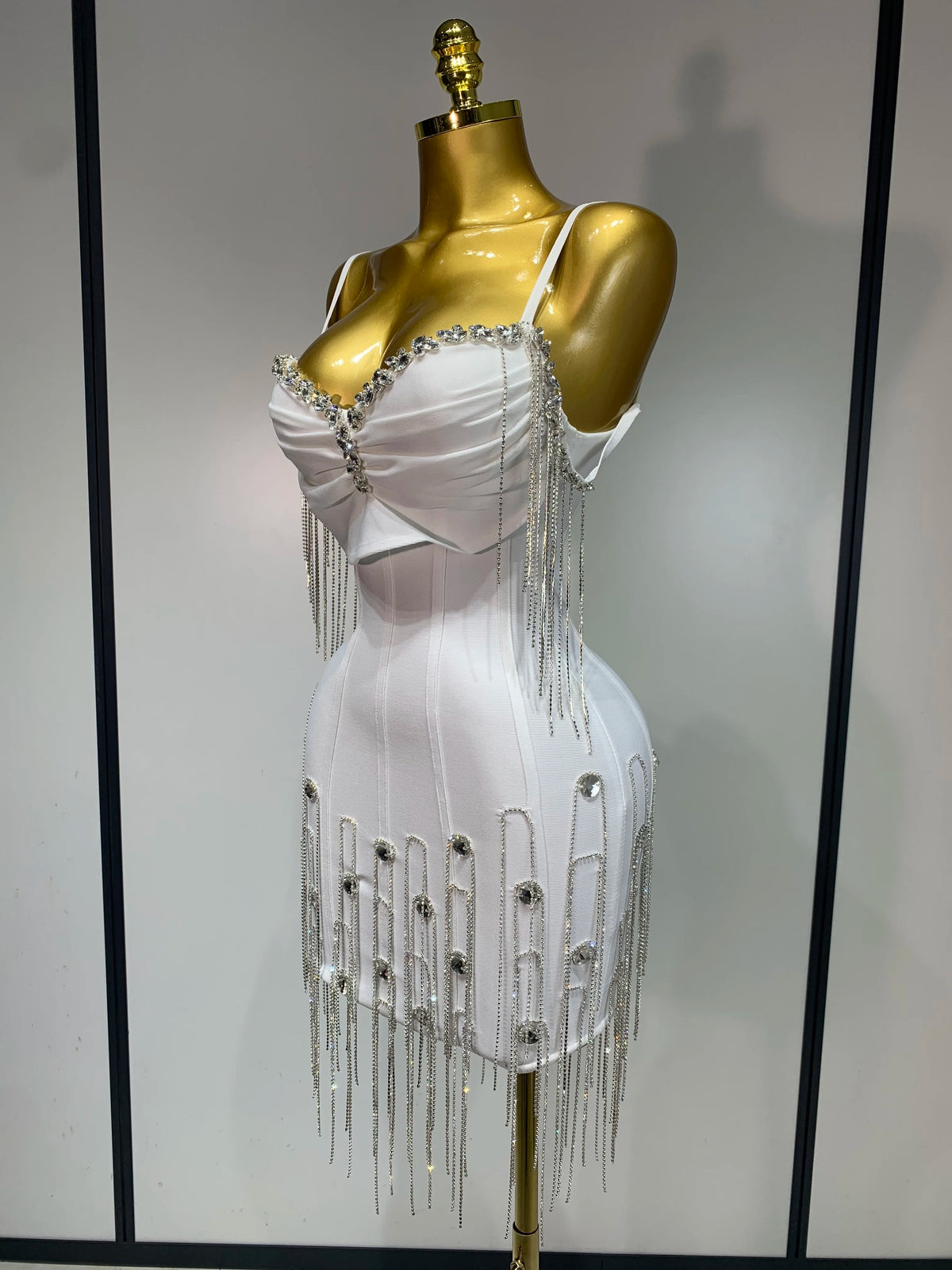Backless Spaghetti Strap Bodycon Dress for Women