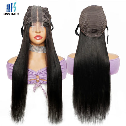 KissHair 2x6 Lace Closure Wig Remy Brazilian Hair