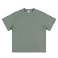 Black White Cotton T-Shirt Heavy-Duty Short Sleeves