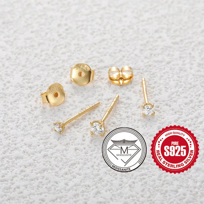Canner Moissanite Stud Earrings 925 Sterling Silver
