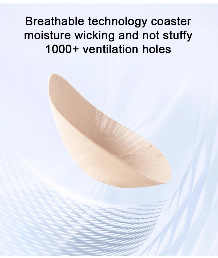 Wireless Push-Up Bra for Women, Soft Nylon Seamless Underwear