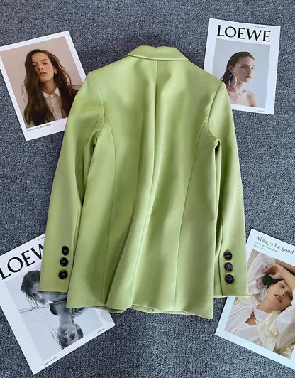 Elegant Long Sleeve Blazer Coat for Women