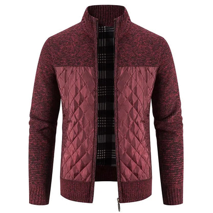 Men's Slim Fit Stand Collar Zipper Jacket