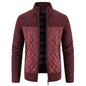 Men's Slim Fit Stand Collar Zipper Jacket
