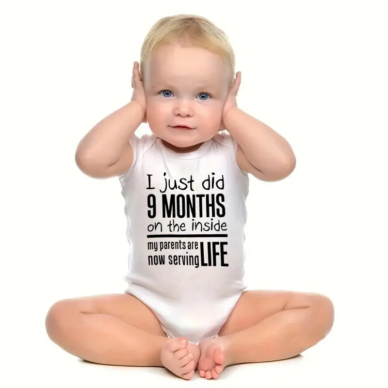 Funny I Just Did 9 Months Bodysuit for Infants