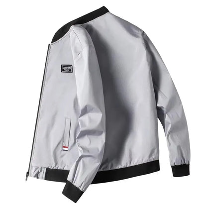 Men's Casual Long Sleeve Zipper Windbreaker Jacket