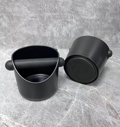 Coffee Knock Box Black ABS with Detachable Knock Bar
