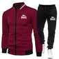 Men's Casual Spring and Autumn Zipper Jacket Set