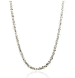 Vintage Textured Stainless Steel Necklace