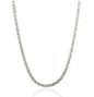 Vintage Textured Stainless Steel Necklace