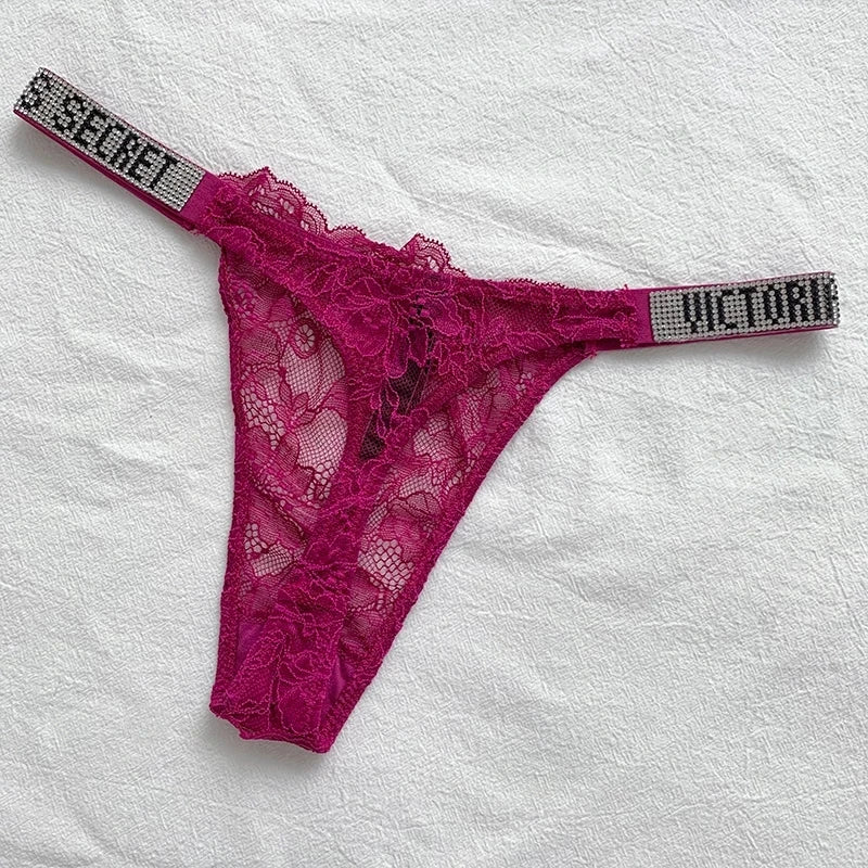 Sexy Pink Tencel Lingerie Bra and Brief Set