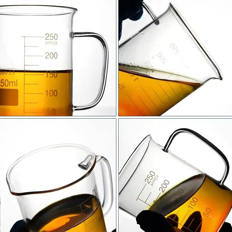 Glass Measuring Cup With Handle Heat-resistant 50-1000ml