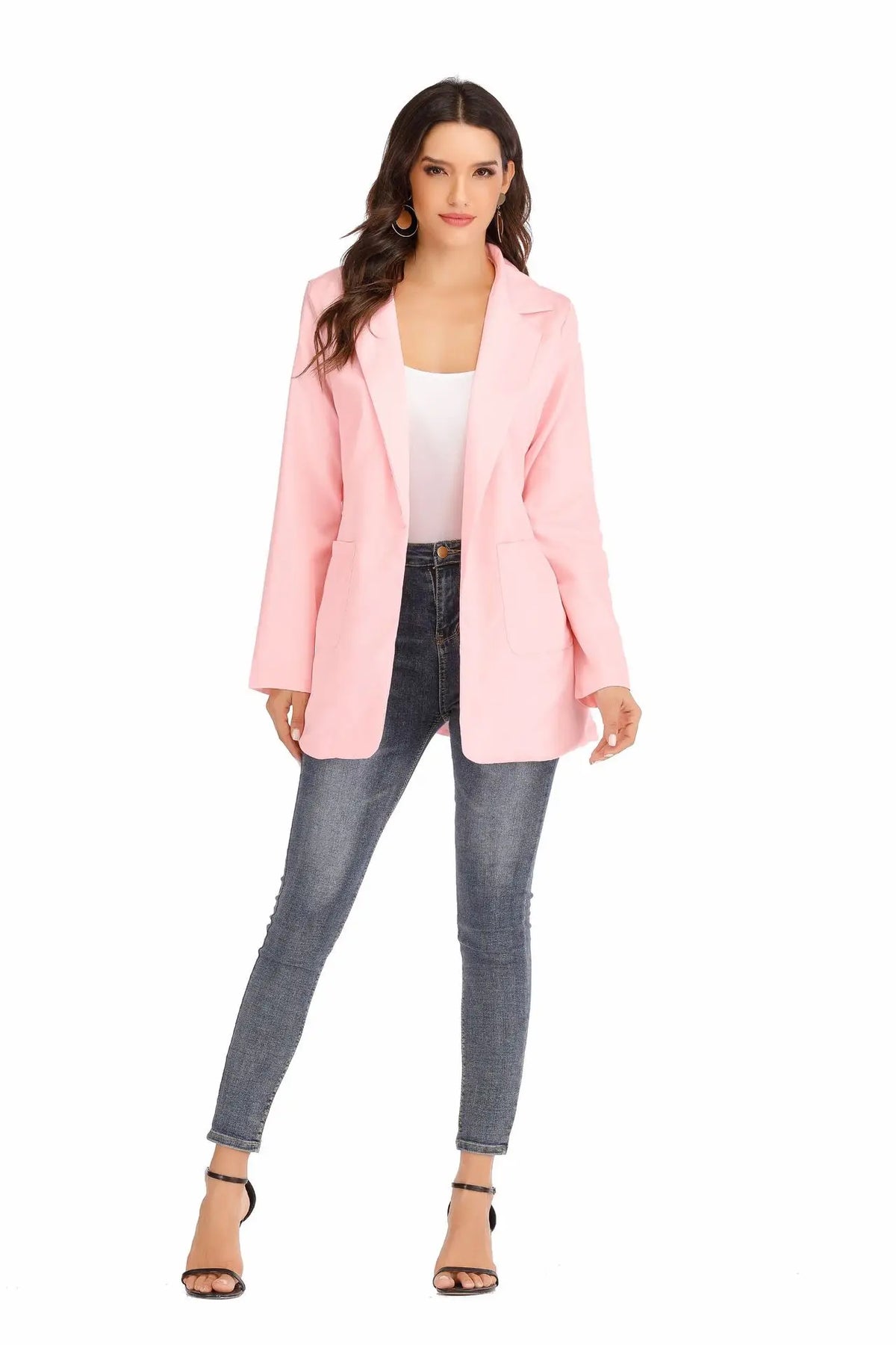 Slim Fit Polo Neck Cardigan Women's Coat