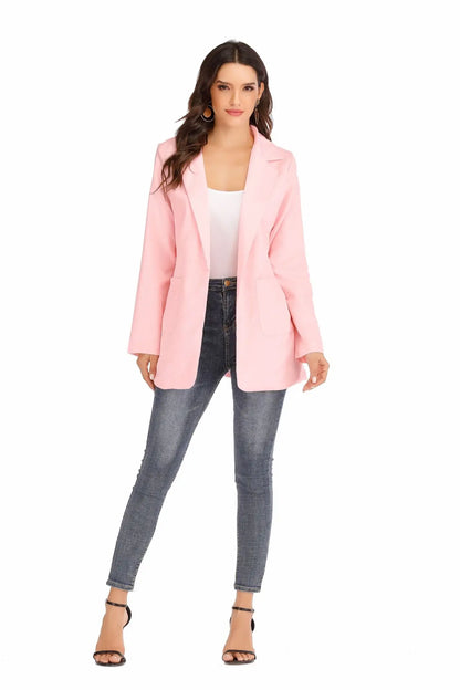 Slim Fit Polo Neck Cardigan Women's Coat