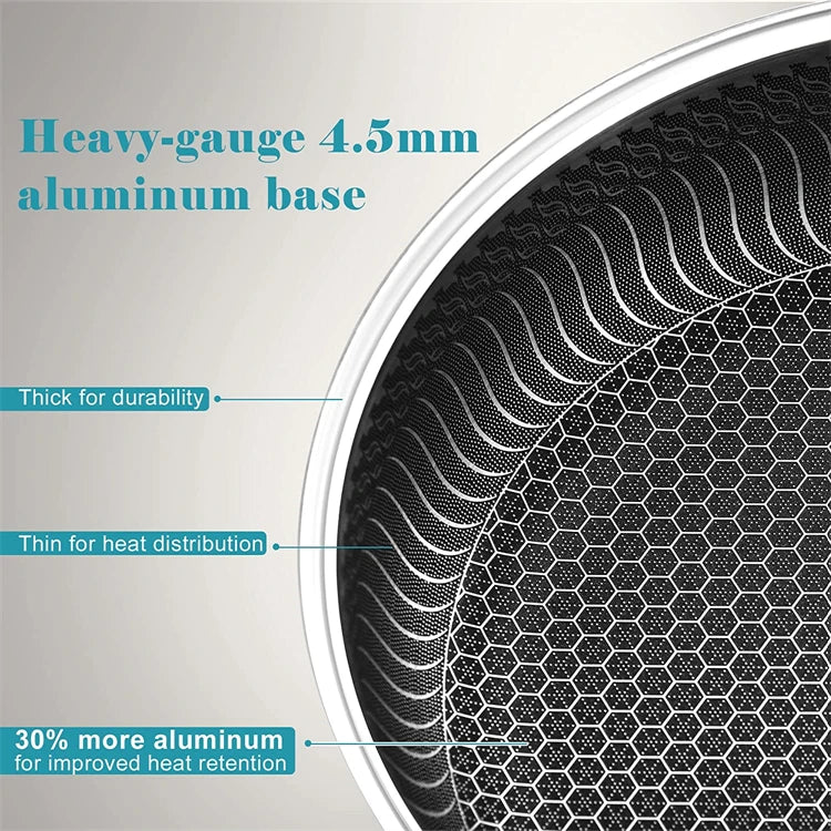 Stainless Steel Nonstick Frying Pan with Lid 28cm