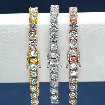 Moissanite Tennis Bracelet 925 Sterling Silver Unisex