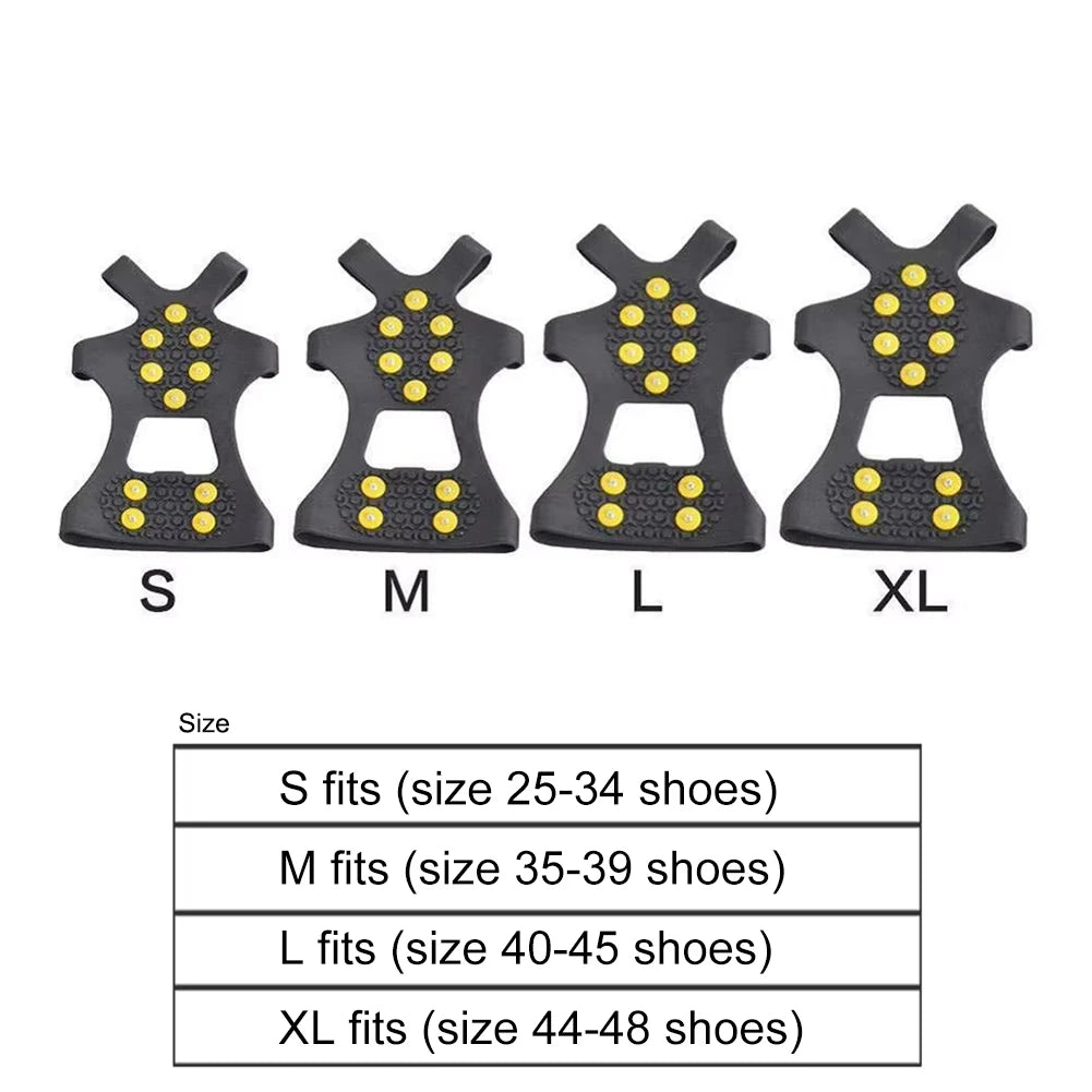 10 Teeth Non-Slip Climbing Cleats for Hiking