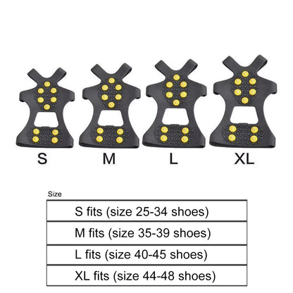 10 Teeth Non-Slip Climbing Cleats for Hiking